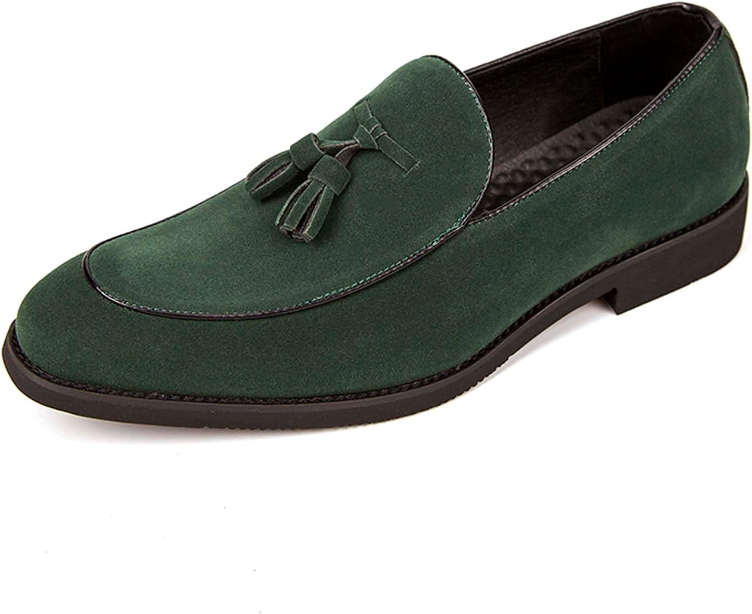

Мужские замшевые лоферы Urban Gentleman стиль бизнес-кэжуал формальная обувь против скольжения для прогулок, офиса, униформы, банкетов, свадеб, костюмов и платьев, кожаная обувь Generic, зеленый