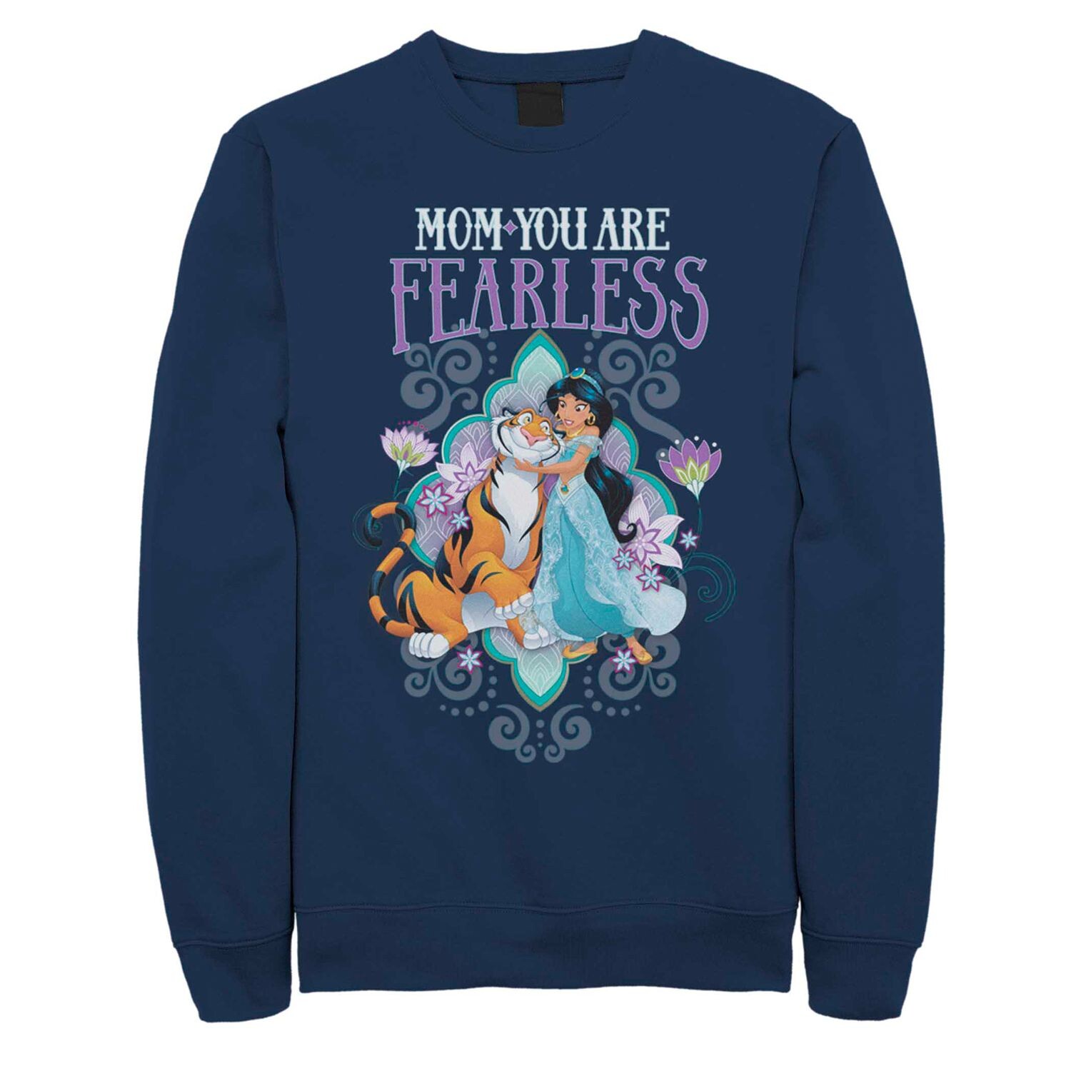 

Флисовый свитшот Disney's Aladdin Jasmine & Rajah «Mom You Are Fearless» Licensed Character, темно-синий