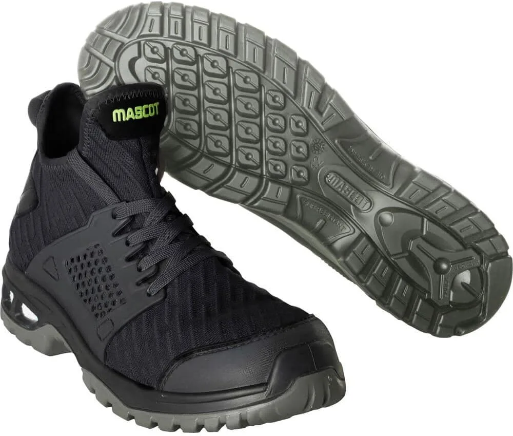 Защитная обувь Mascot F0131-849-01033 Footwear Energy S1P, со шнурками, черно-сине-салатового цвета