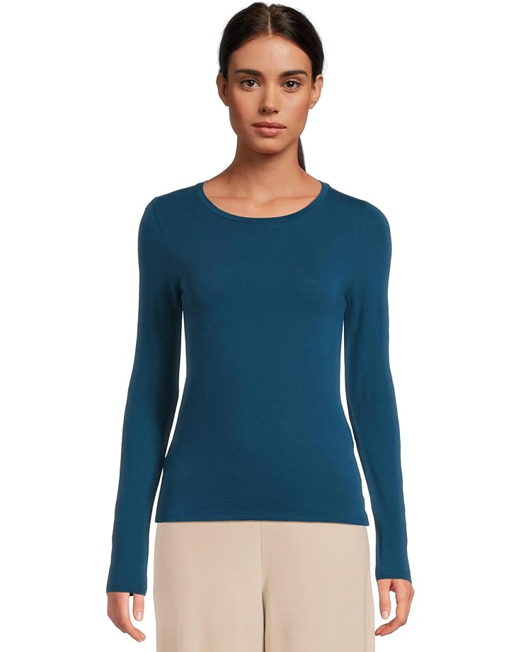 

Женская футболка Eileen Fisher Sheer Knit Round Neck Slim Long Sleeve, Atlantis