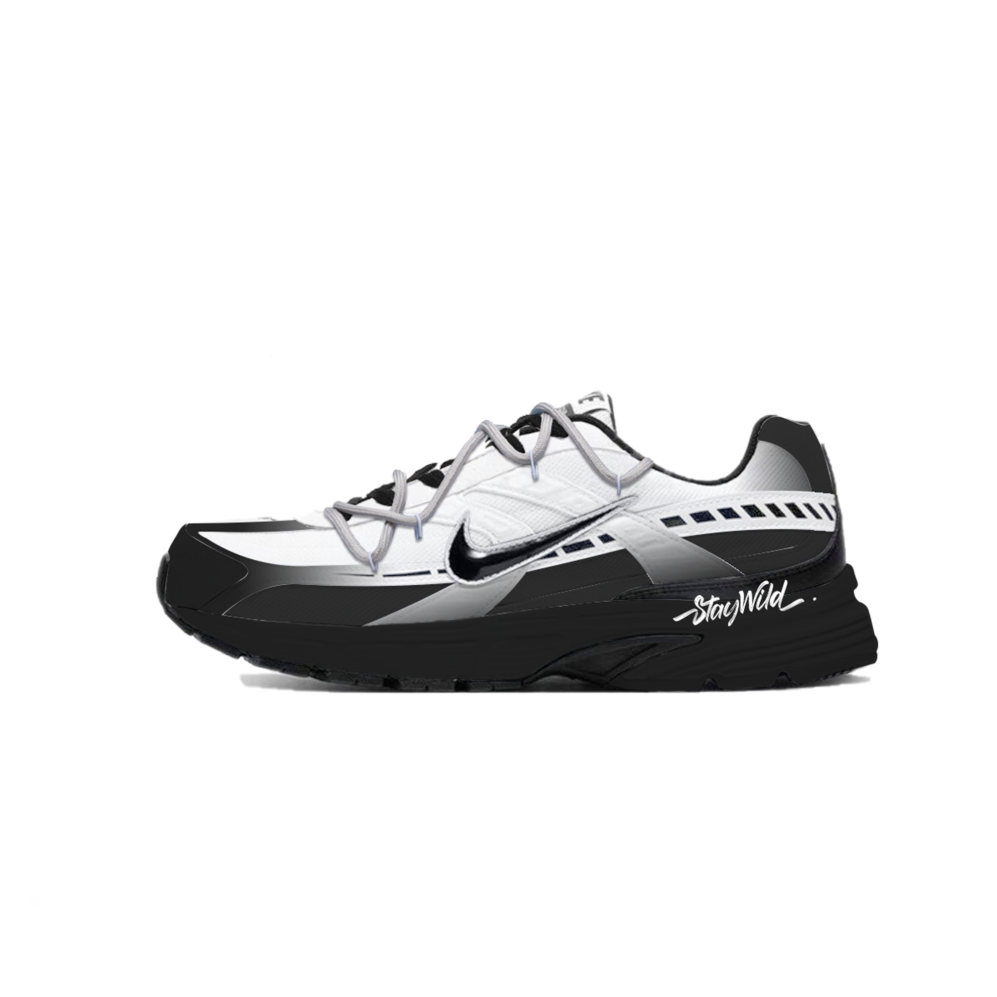 

Nike Кроссовки Initiator с амортизацией, дышащие, с поддержкой, низкие, мужские, черно-белые