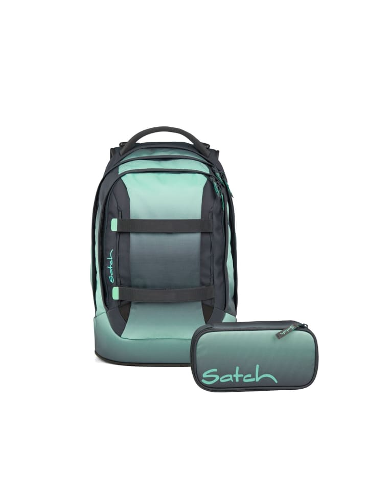 

Satch Набор школьных рюкзаков PACK Gradient Mint, 2 предмета, серо-мятного цвета
