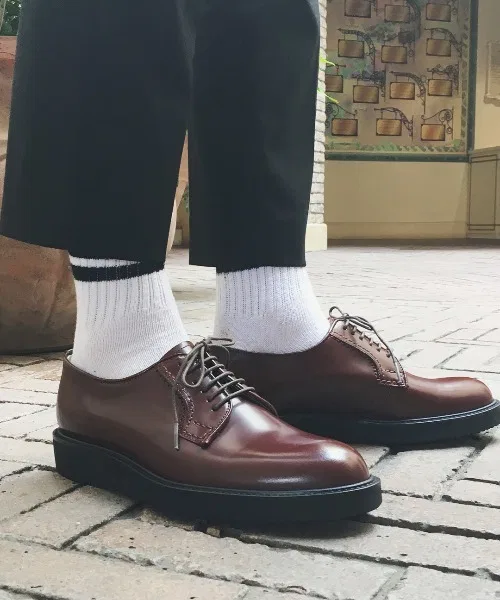 Мужские кожаные ботинки HARUTA Vibram 711P коричневые