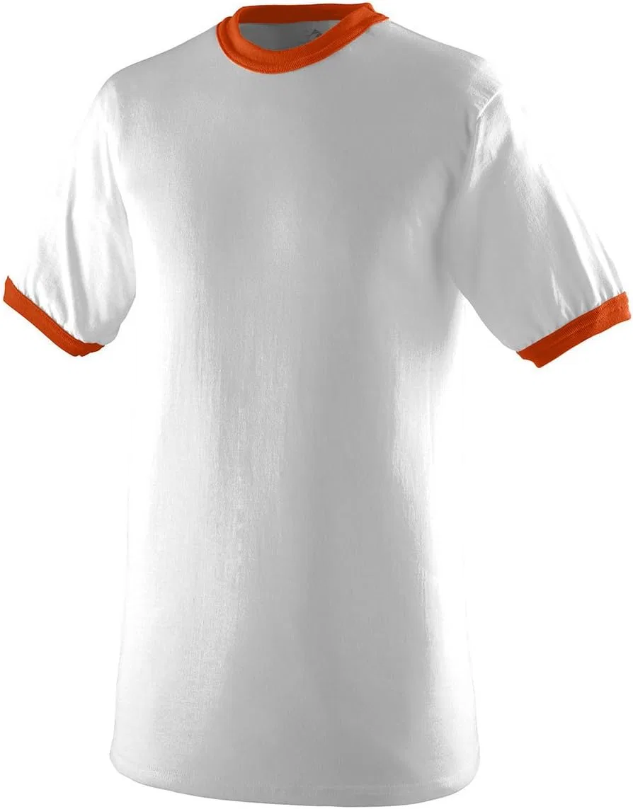 Мужская повседневная одежда Augusta Sportswear, White/Orange