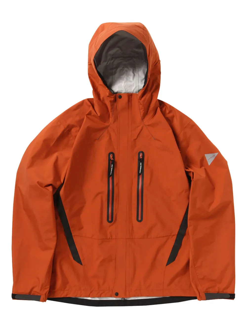 

Куртка с капюшоном и отражающей строчкой And Wander, оранжевый