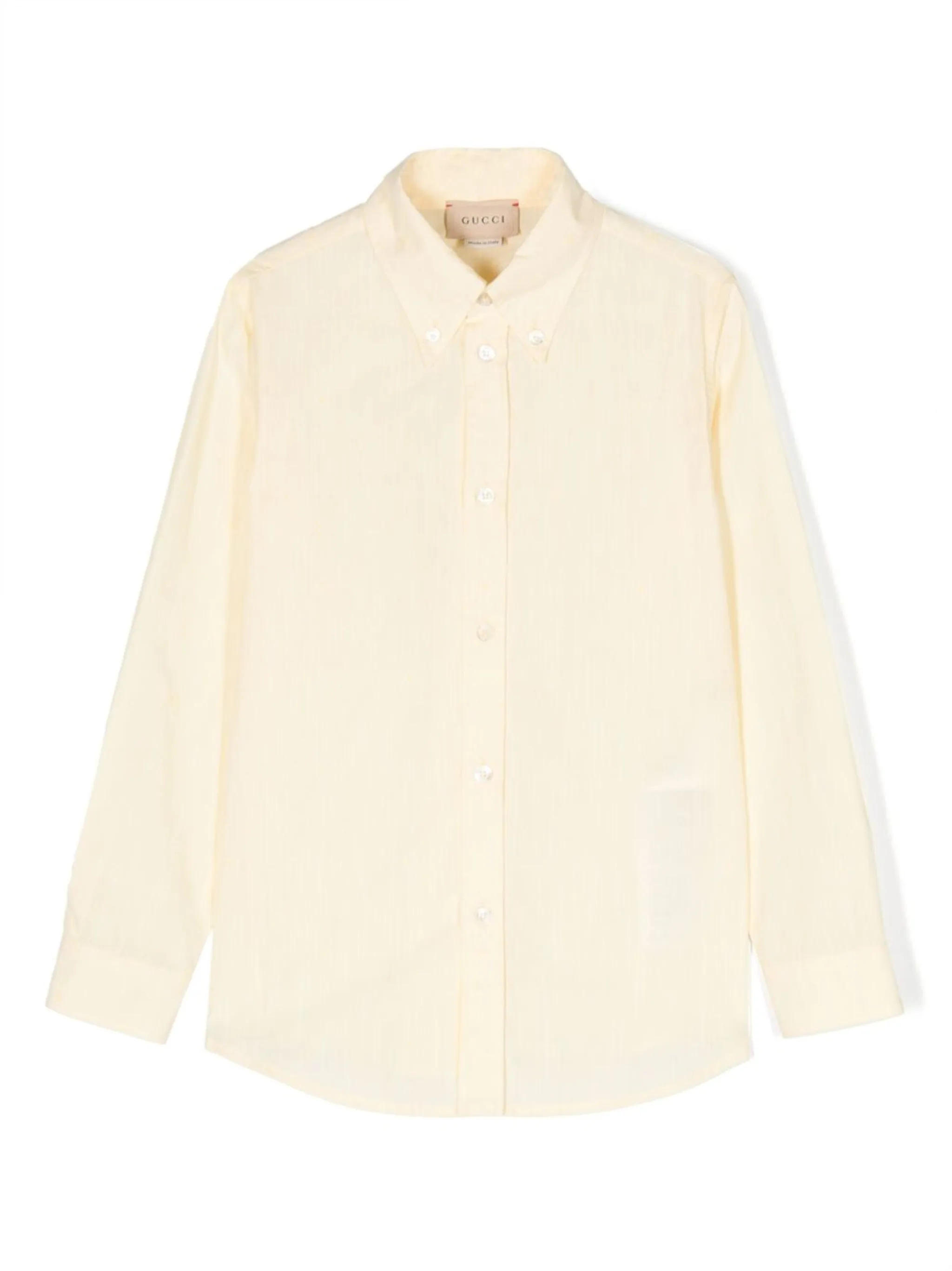 

Рубашка с принтом Square G Gucci Kids, желтый