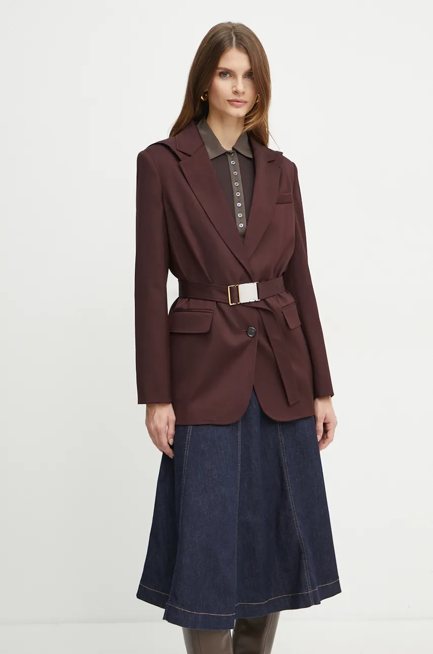 

Шерстяная блейзер Pinko, гранатовый
