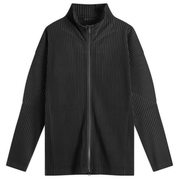 

Плиссированный кардиган на молнии Homme Plissé Issey Miyake, черный