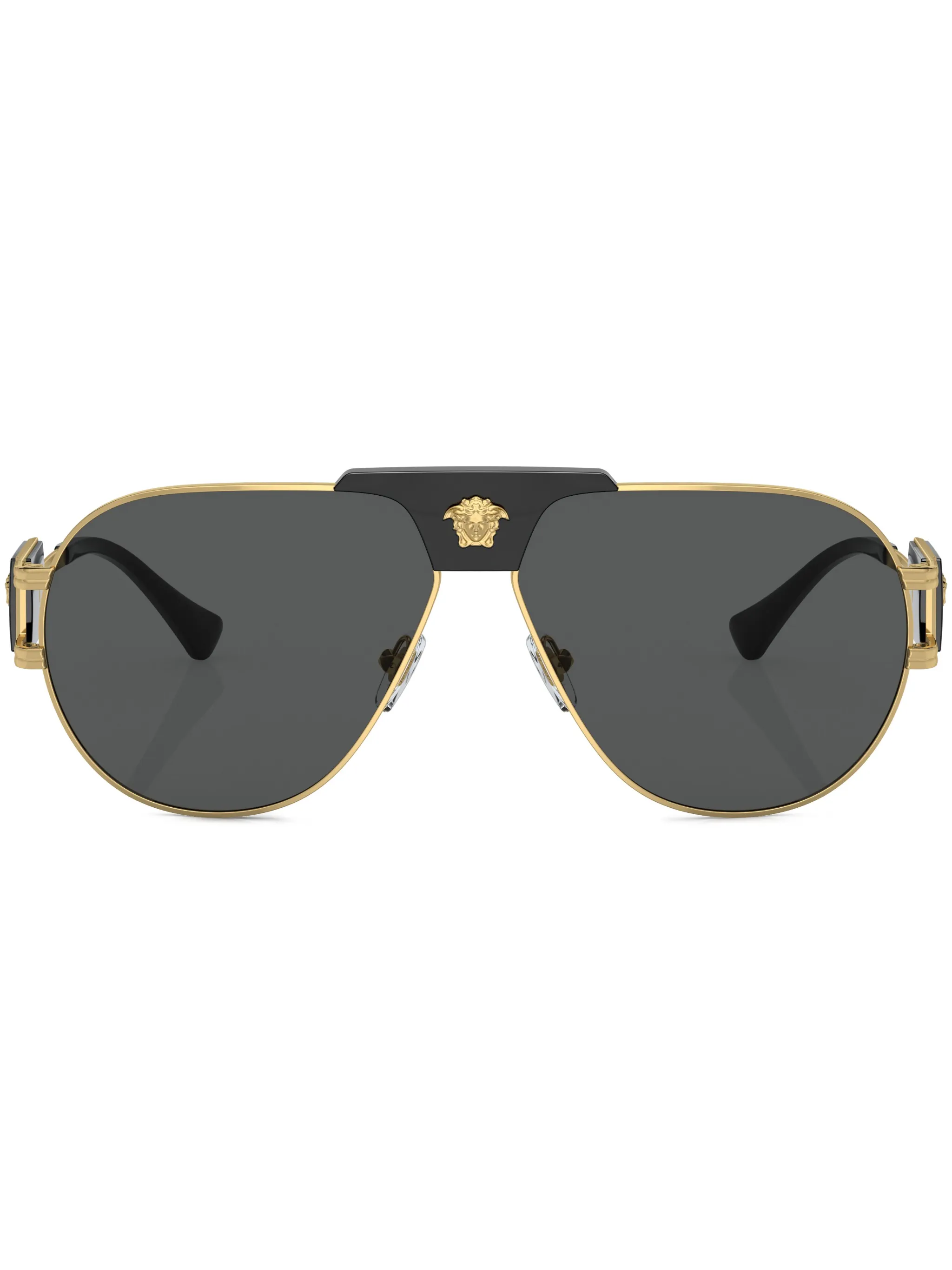 

Солнцезащитные очки-пилоты Versace Eyewear, золотистый