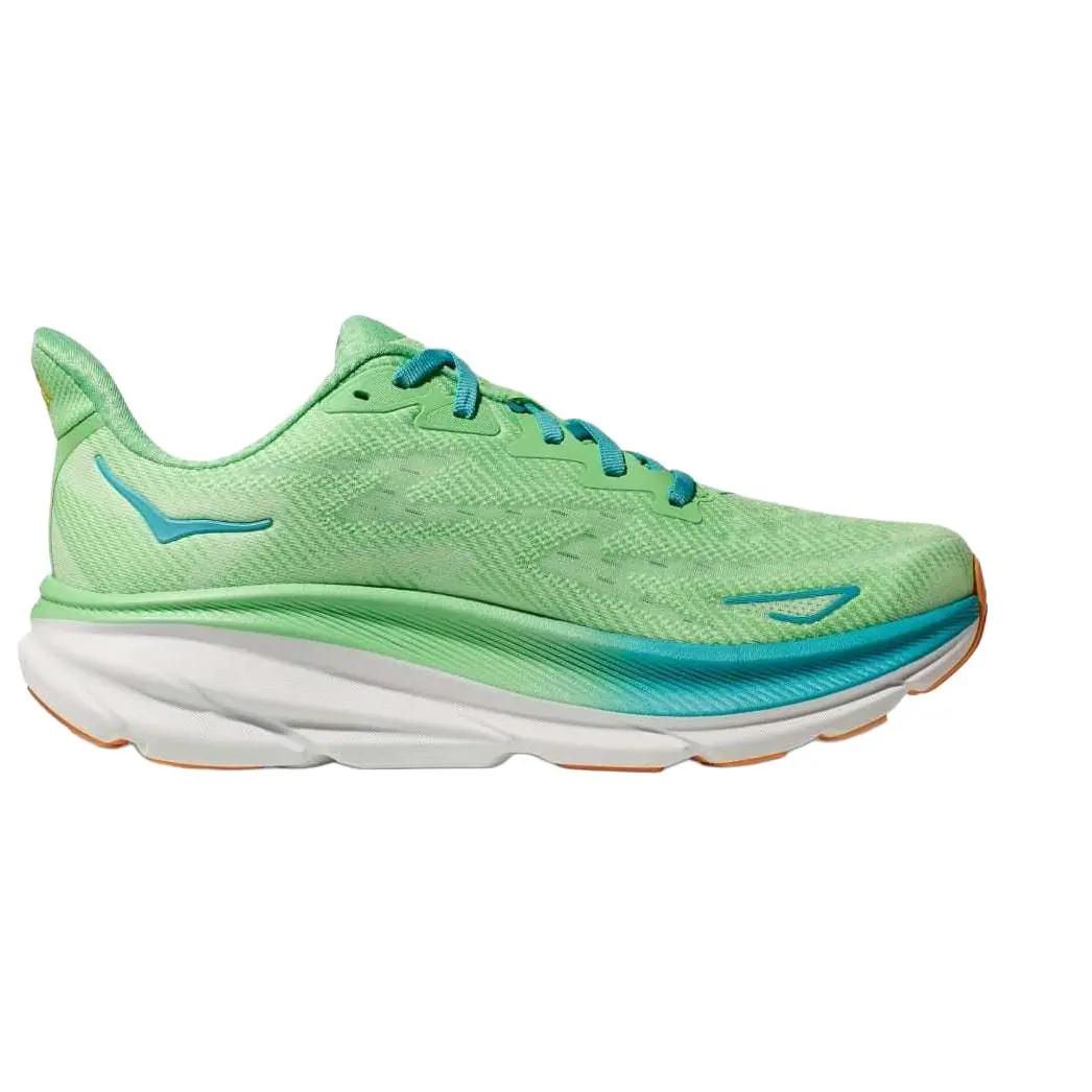 

Clifton 9 Zest Lime Glow HOKA ONE ONE, зелёный