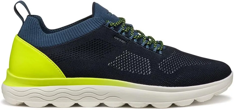 Мужские кроссовки Geox U Spherica ES, Navy Fluorescent Yellow — фото 4