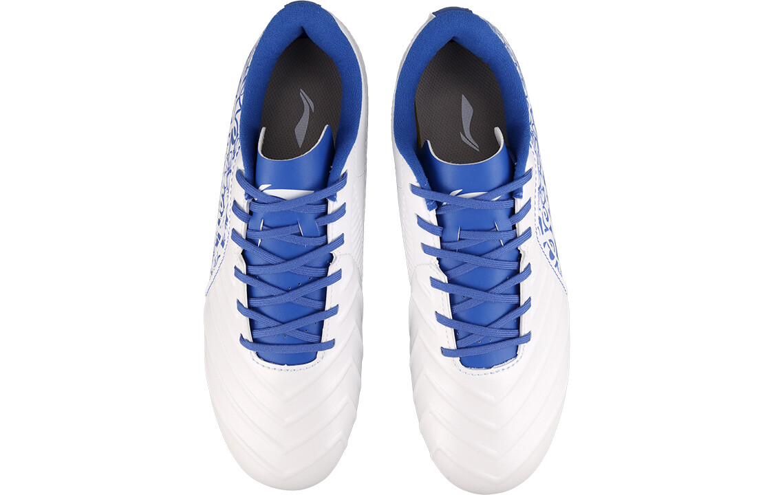 Детские футбольные бутсы Kids Low-top Blue And White Porcelain Lining Young, белый — фото 4