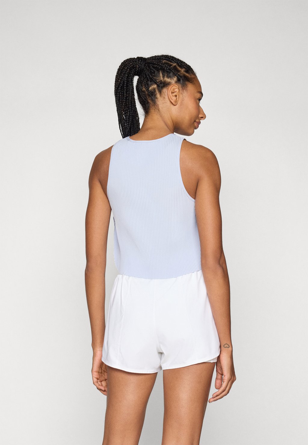 Топ CROP TANK Nike Performance, светло-голубой — фото 3
