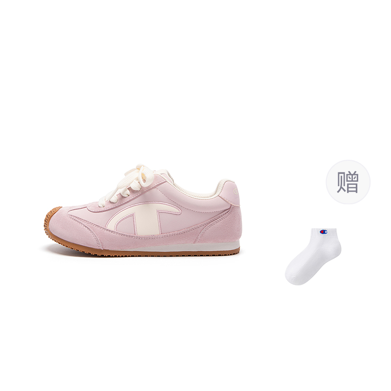 Champion Kids Износостойкие легкие амортизирующие низкие детские беговые кроссовки soft pink kids — фото 2