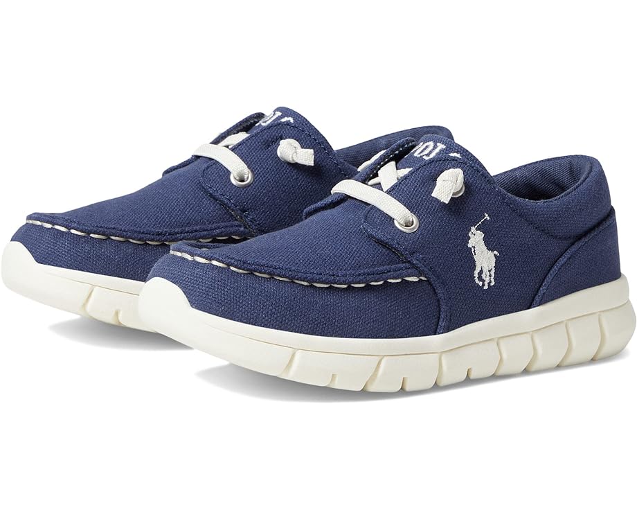 

Кроссовки Polo Ralph Lauren Barnes Casual Moc, цвет Navy Canvas/Cream Pony Player