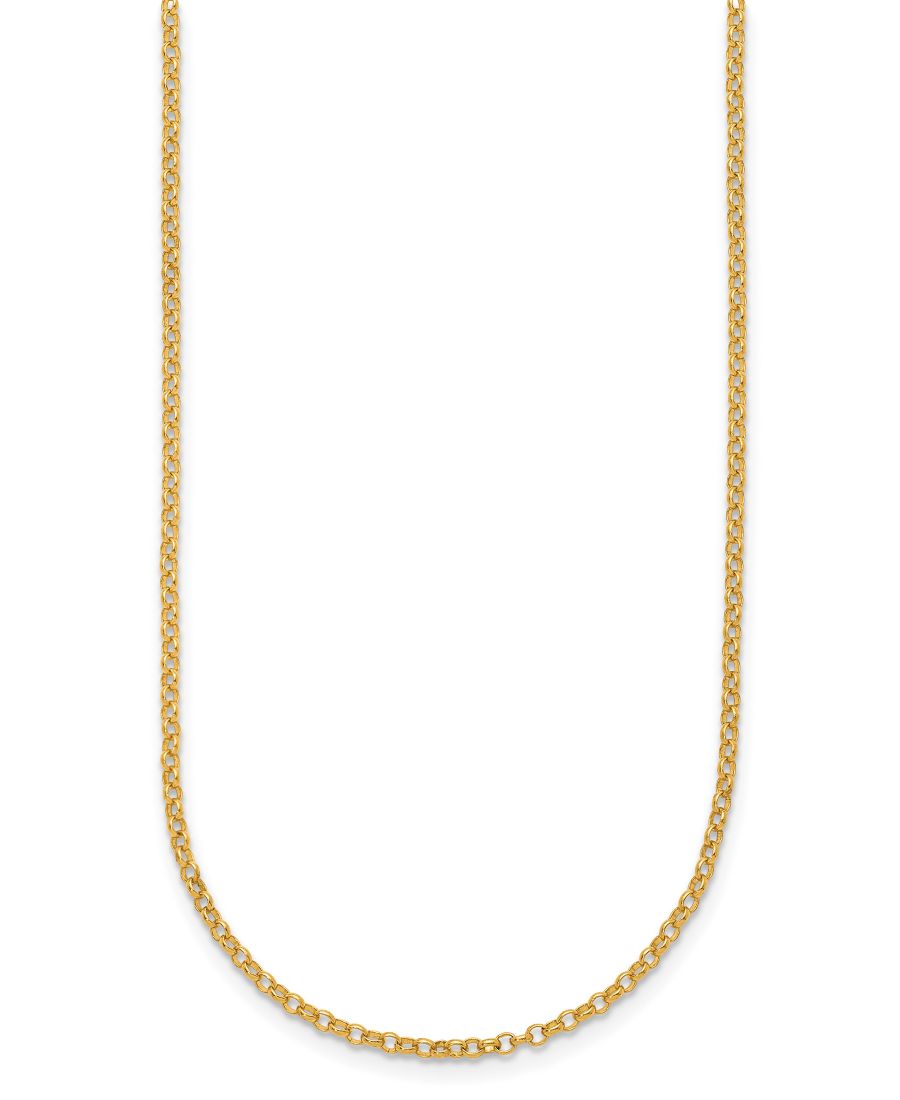

Колье-цепочка Роло из 24-каратного желтого золота Macy's, Yellow