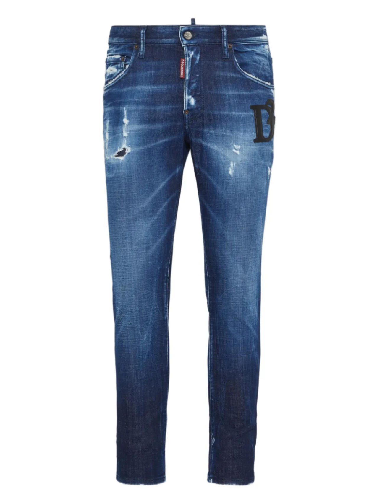 

DSQUARED2 джинсы с прорезями, синий