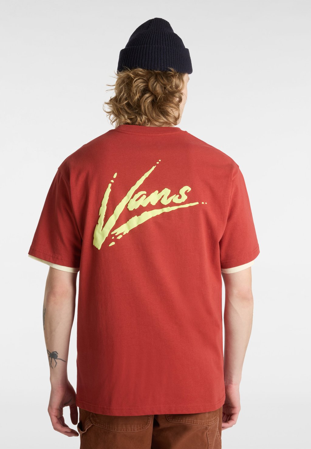 

Футболка с принтом BRUSH SCRIPT LOOSE FIT Vans, красный