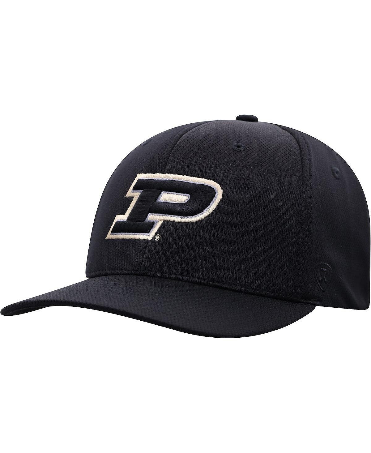 

Мужская черная кепка с логотипом Purdue Boilermakers Reflex Top of the World