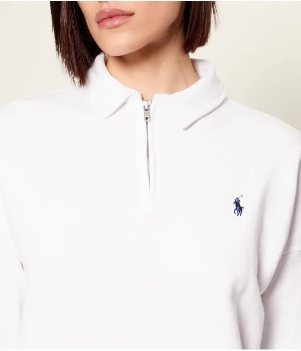 Толстовка relaxed fit Polo Ralph Lauren, белый — фото 4