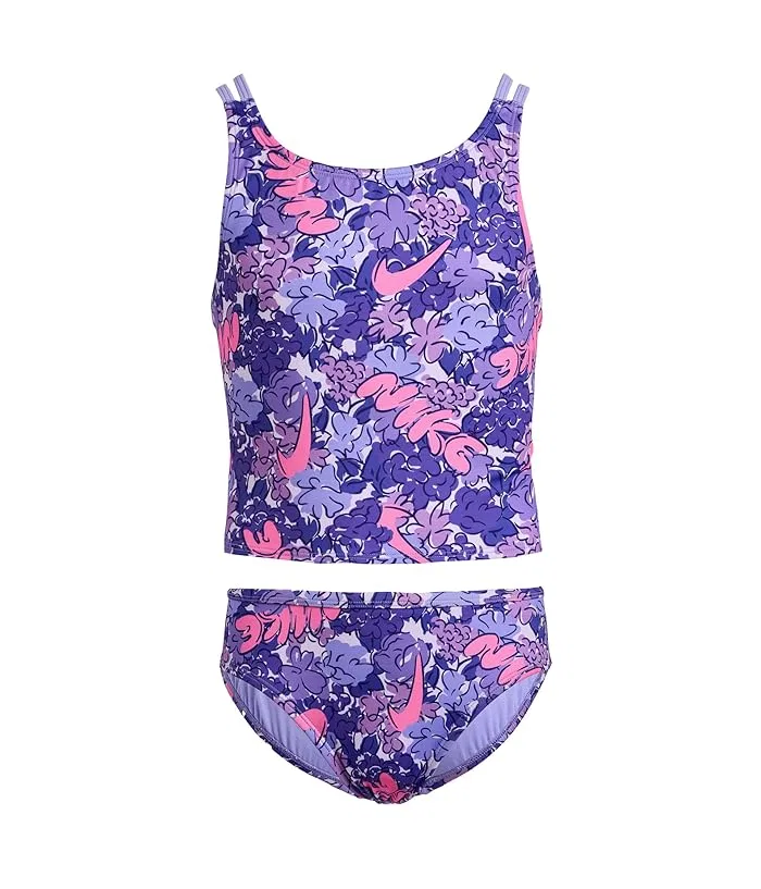 Купальник Nike Kids Doodle Floral Spiderback Midkini Set, Light Thistle