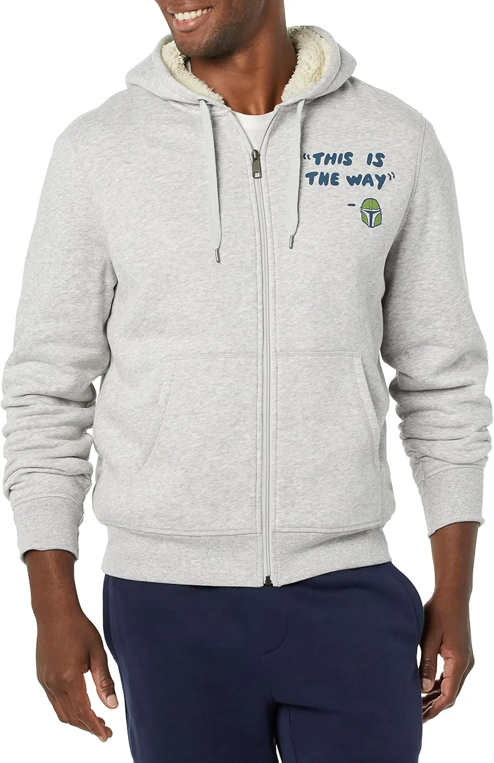 

Толстовка с капюшоном мужская Disney | Marvel | Star Wars, на флисе, с молнией Amazon Essentials