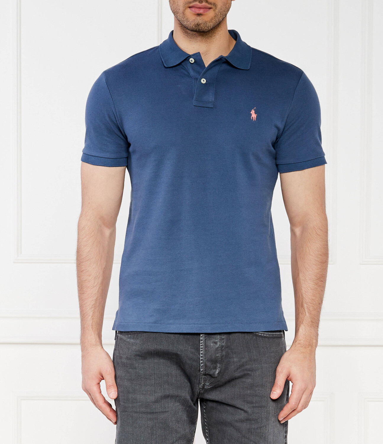 

Поло POLO RALPH LAUREN Slim Fit, темно-синий