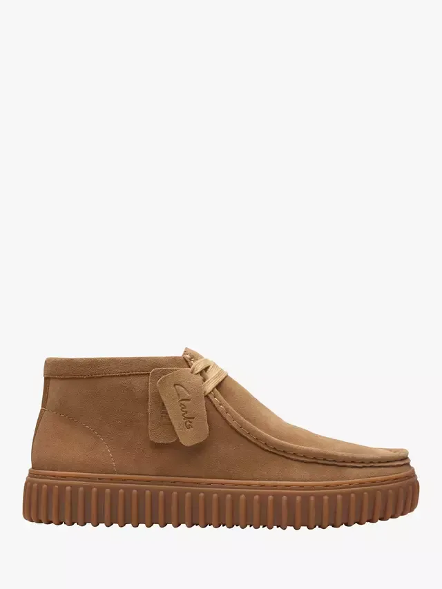 Замшевые ботильоны Torhill Hi, песочный Clarks