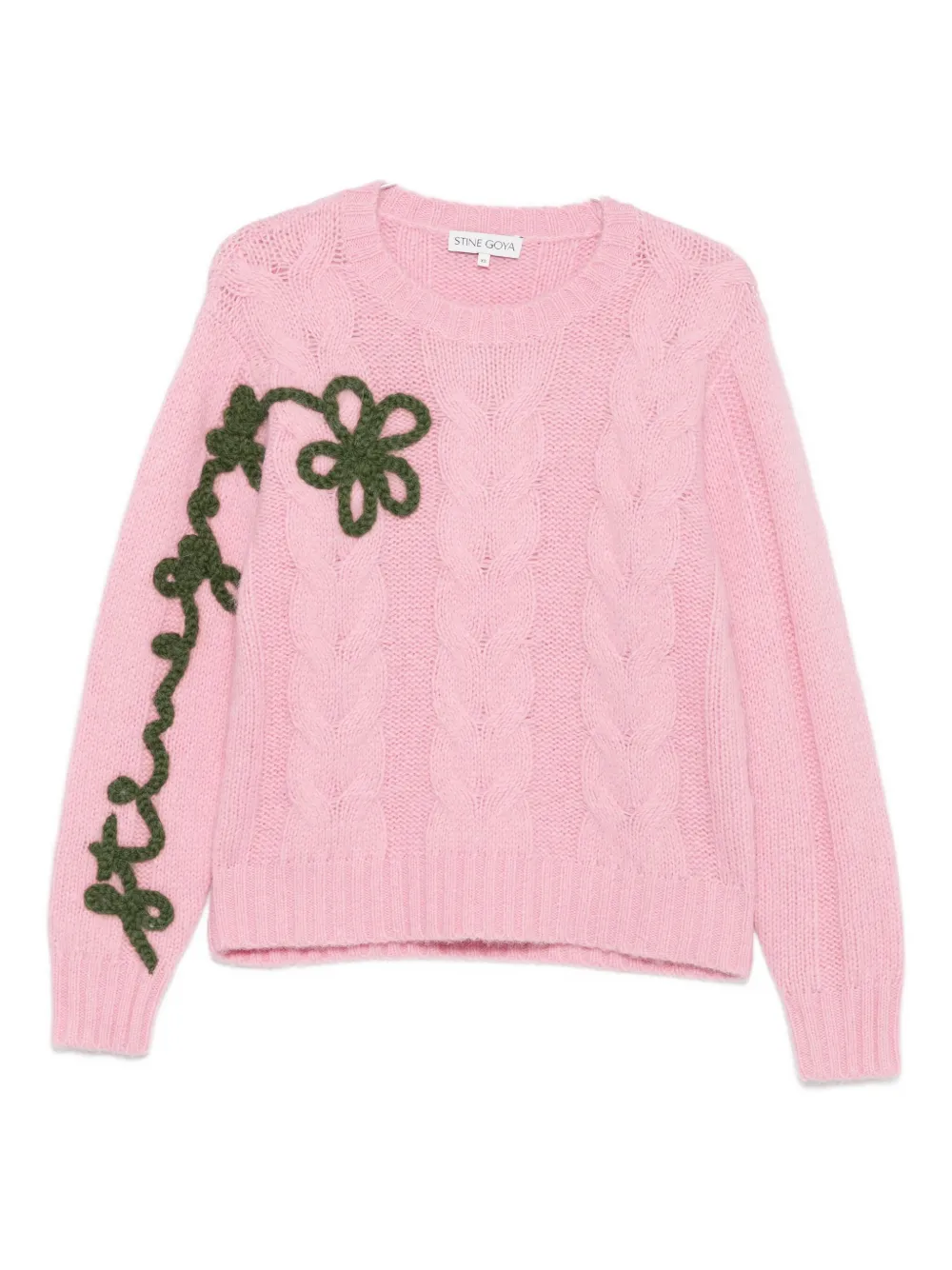 

Свитер вязаный косами Stine Goya, розовый