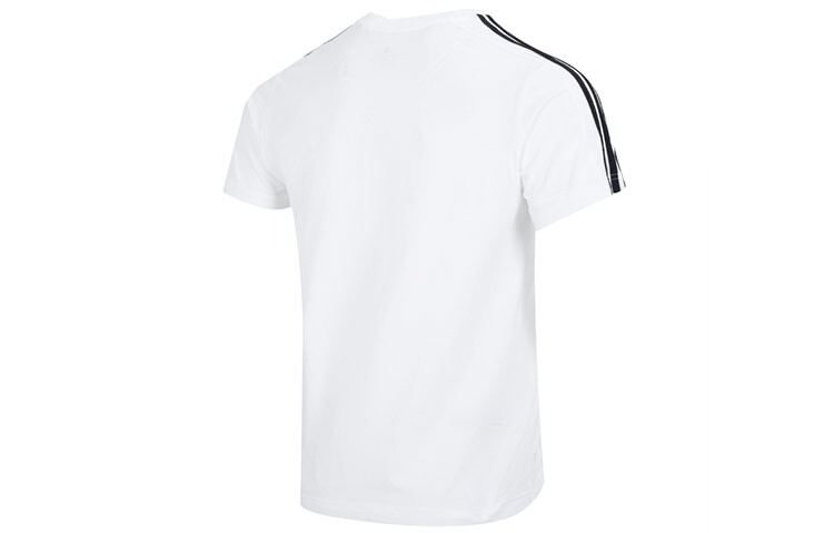 Футболка Adidas Essentials Single Jersey 3-Stripes, белый — фото 2