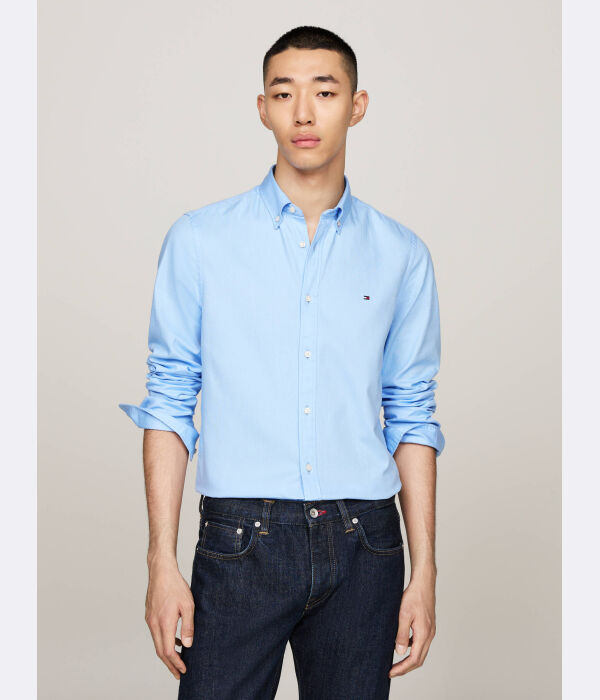 

Рубашка Добби Slim fit Tommy Hilfiger, синий