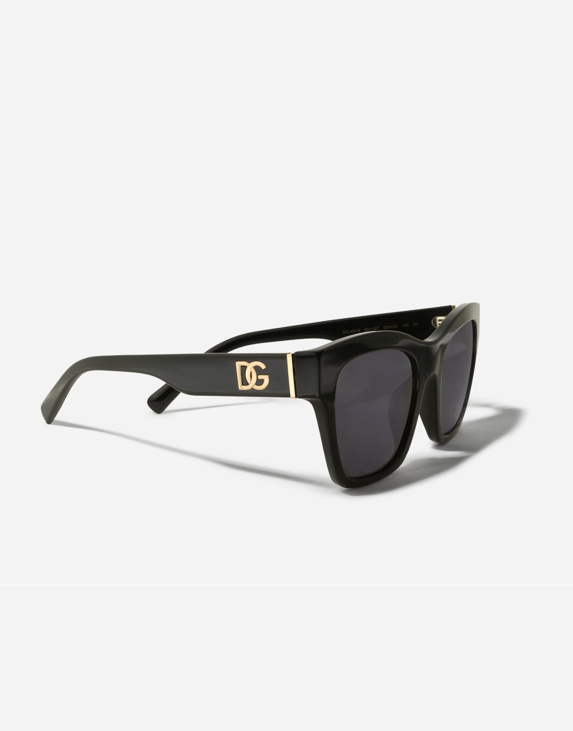 Солнцезащитные очки DG Crossed DOLCE & GABBANA, черный — фото 4