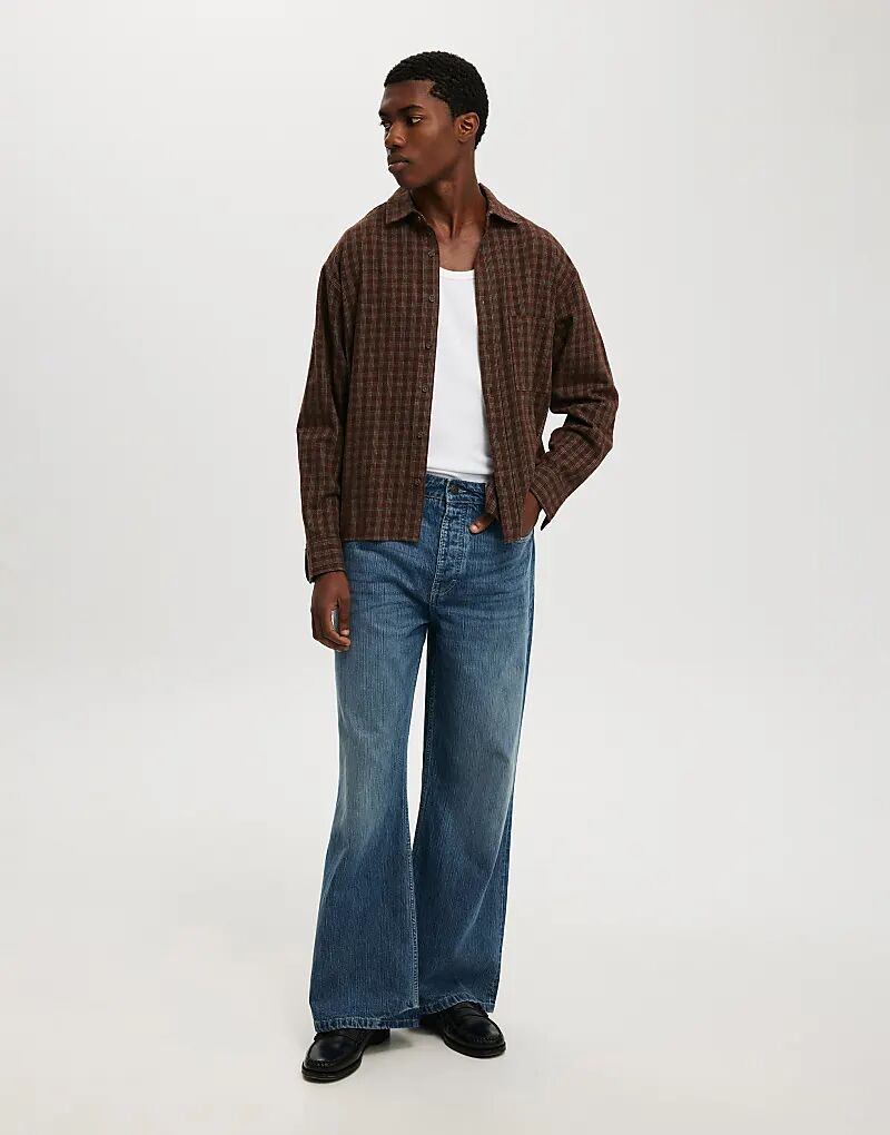 

Мешковатые джинсы bootcut синего цвета Cotton:On