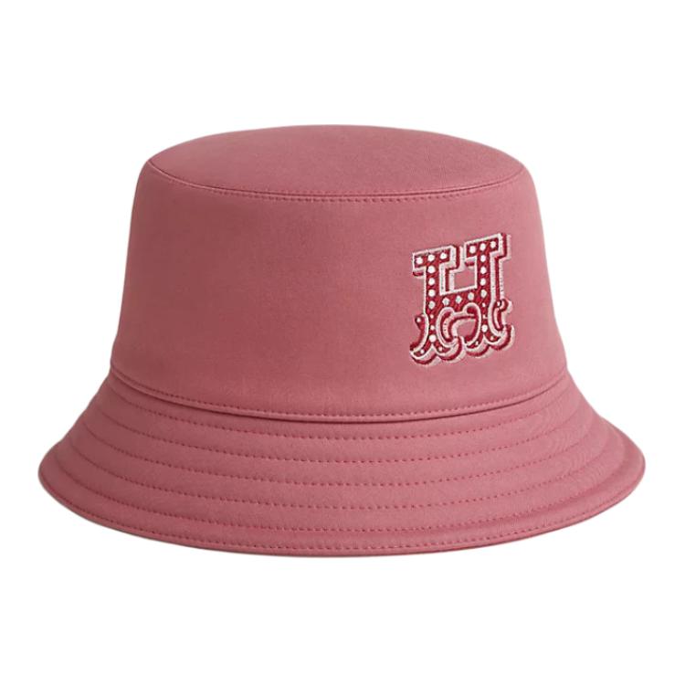 

HERMES Хлопковая панама женская розовая, Розовый, HERMES Хлопковая панама женская розовая