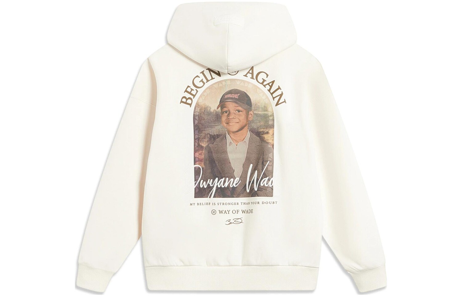 

Свитшот Wade Collection Unisex Off White Lining, кремовый
