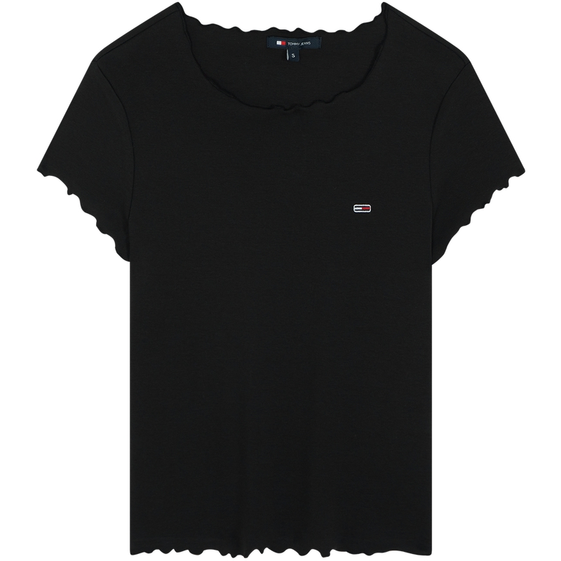 

Футболка с мелкой резинкой Tommy Hilfiger, черный