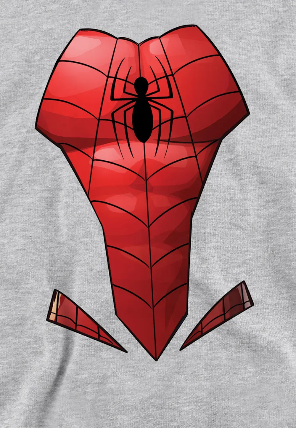 Детская худи с принтом Spiderman Marvel, серый — фото 2