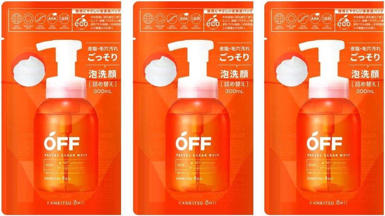 Набор Citrus Prince — Гель-пенка для умывания Facial Clear Whip SP, набор 3 шт. по 300 мл, аромат цитрус