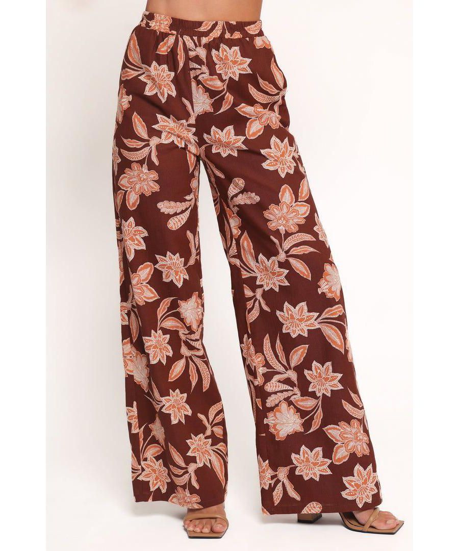 

Женские брюки Samira с широкими штанинами Petal and Pup, Orange floral