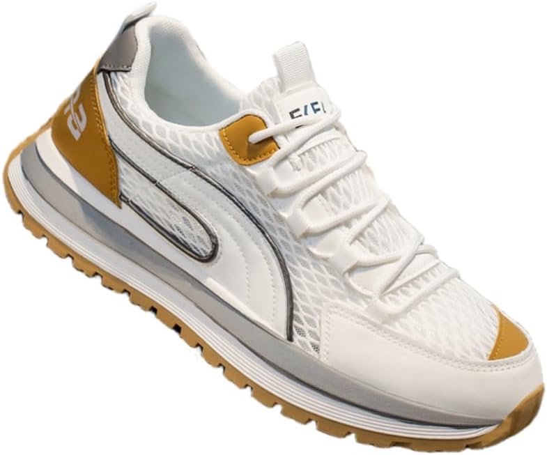 

Мужские летние кроссовки с сеткой, дышащие, для повседневной носки и спорта. Толстая подошва, прочные, легкие, с антискользящим эффектом. Подходят для занятий на улице, повседневного использования и тренировок в зале Clolinde, белый