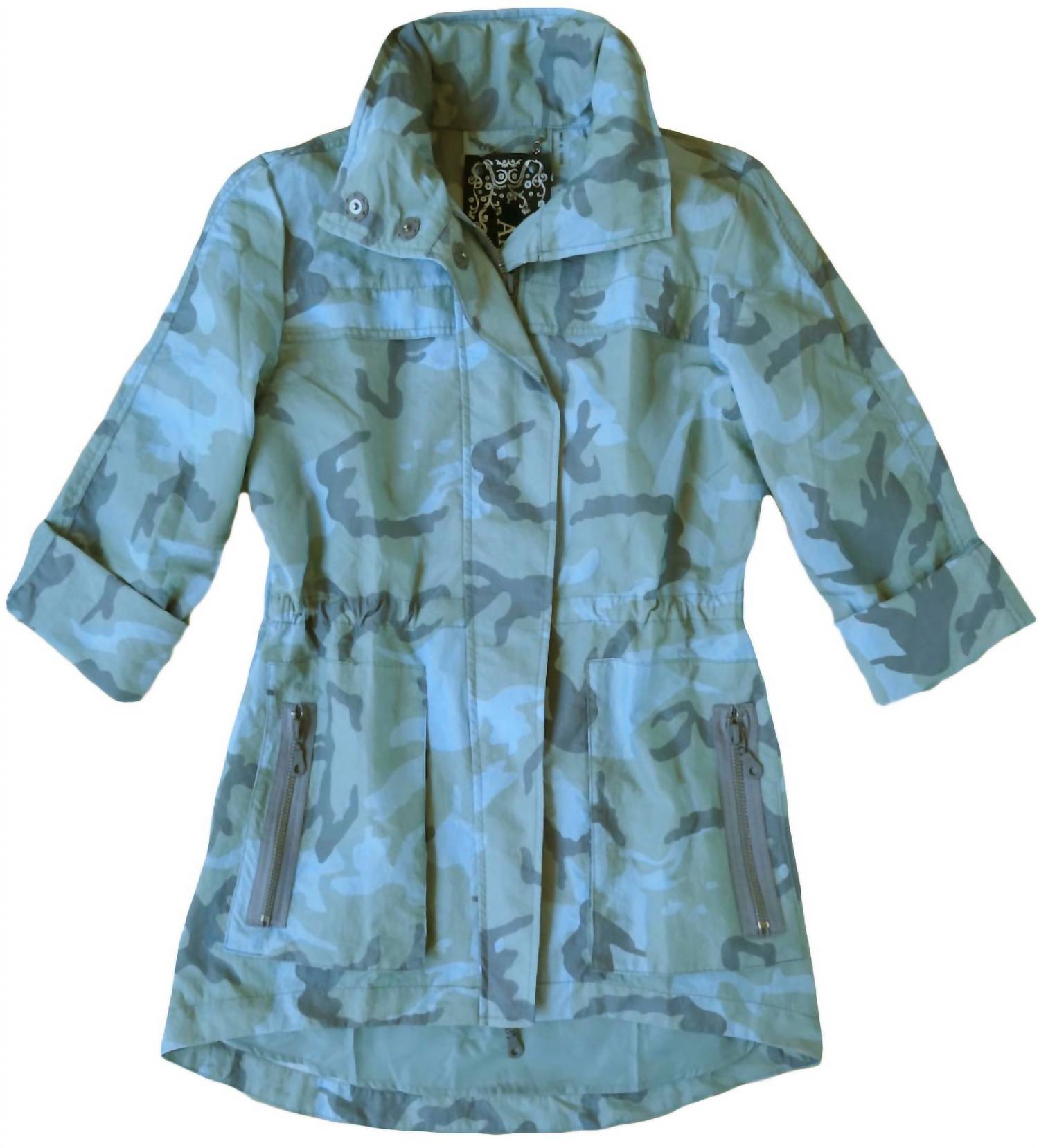 

Современный анорак с камуфляжным принтом в синем цвете Multi ANORAK