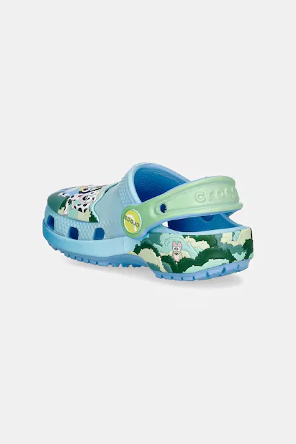 Сланцы детские с Bluey Classic Multi Clog T Crocs, синий — фото 4