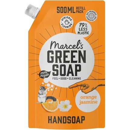 

Сменный блок мыла для рук «Апельсин и Жасмин», 500 мл, Marcel'S Green Soap