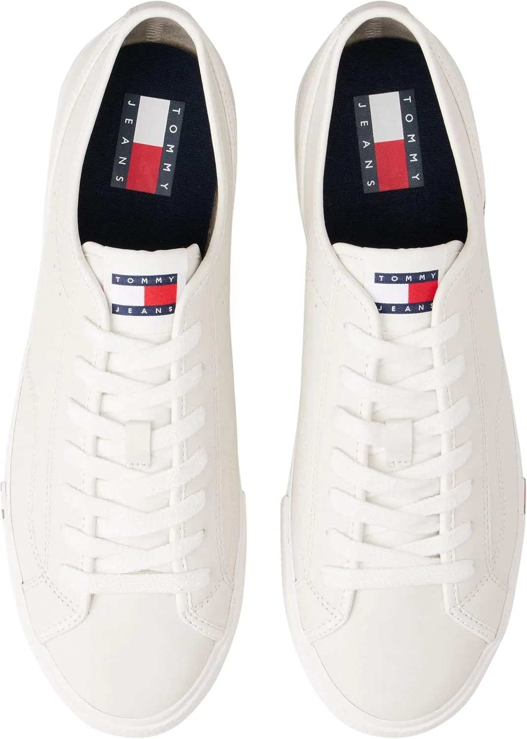 Мужские кроссовки Tommy Jeans Archive Vulc. Y2k с длинными шнурками Em0em01676, низкие, White Ecru — фото 4