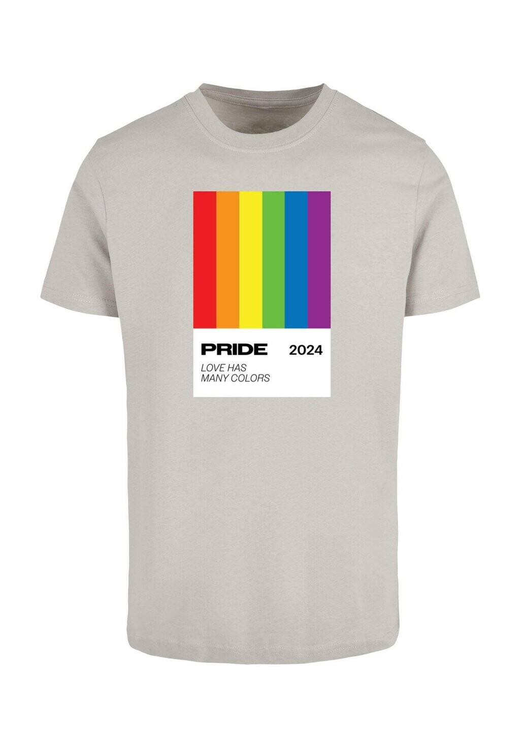 

Футболка с принтом MANY PRIDE Mister Tee, светло-серый
