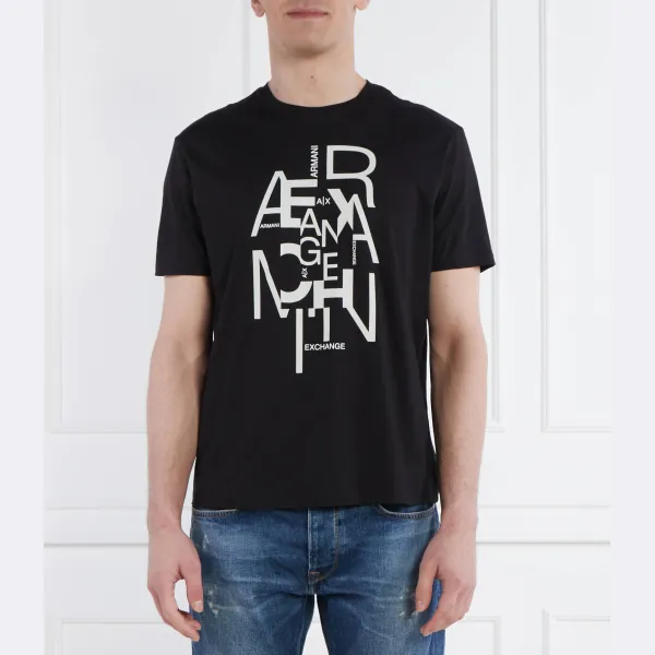 

Футболка стандартного кроя Armani Exchange, черный