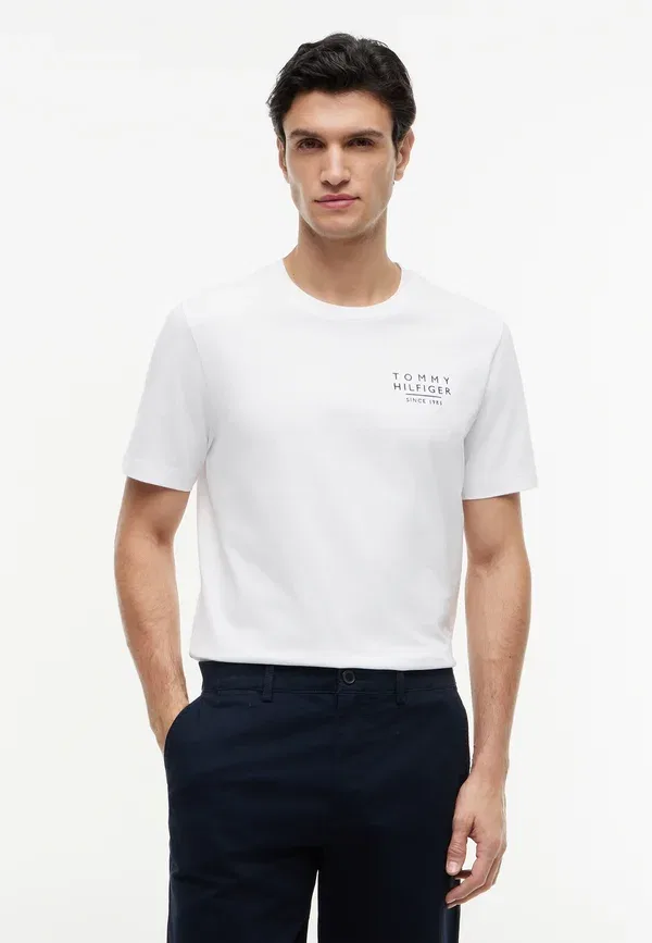 Футболка Americana back graphic reg tee americana capsule print t-shirt Tommy Hilfiger, белый — фото 3