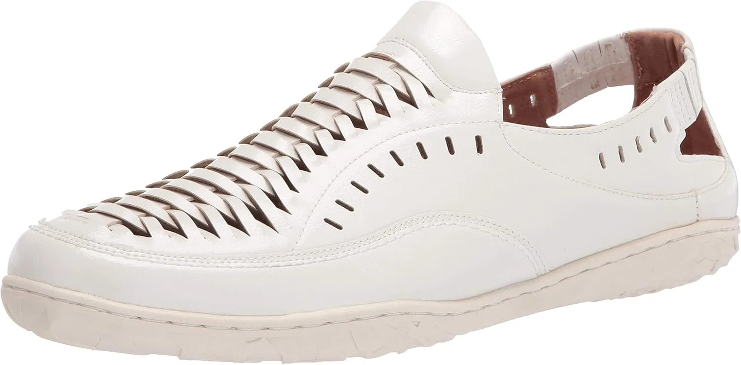 Stacy Adams Herren Ibiza Gewebter Schlupfschuh Тапочки, White Opulent Garden