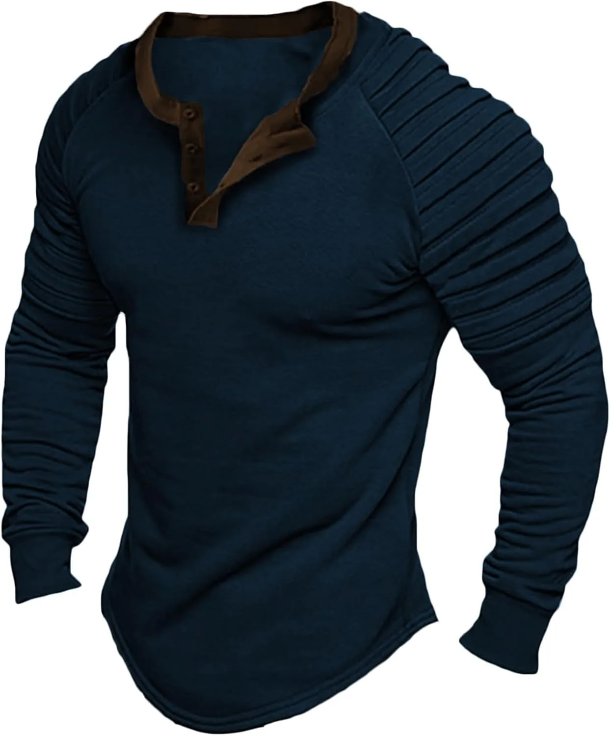 

Мужская футболка с длинным рукавом реглан и пэчворк