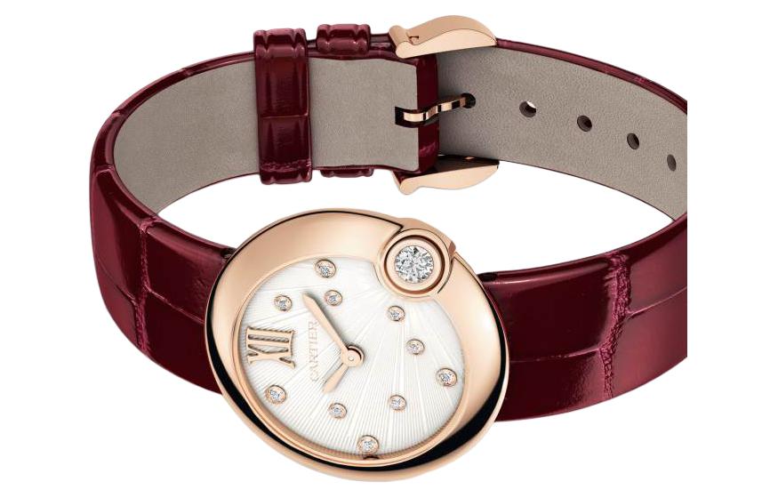 Cartier Часы Unisex White Balloon Collection Watch, Mother-of-Pearl Color — фото 3